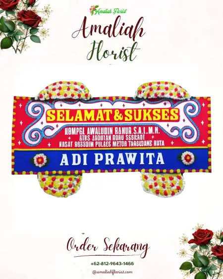 Papan Bunga Ucapan Selamat Gedongtengen